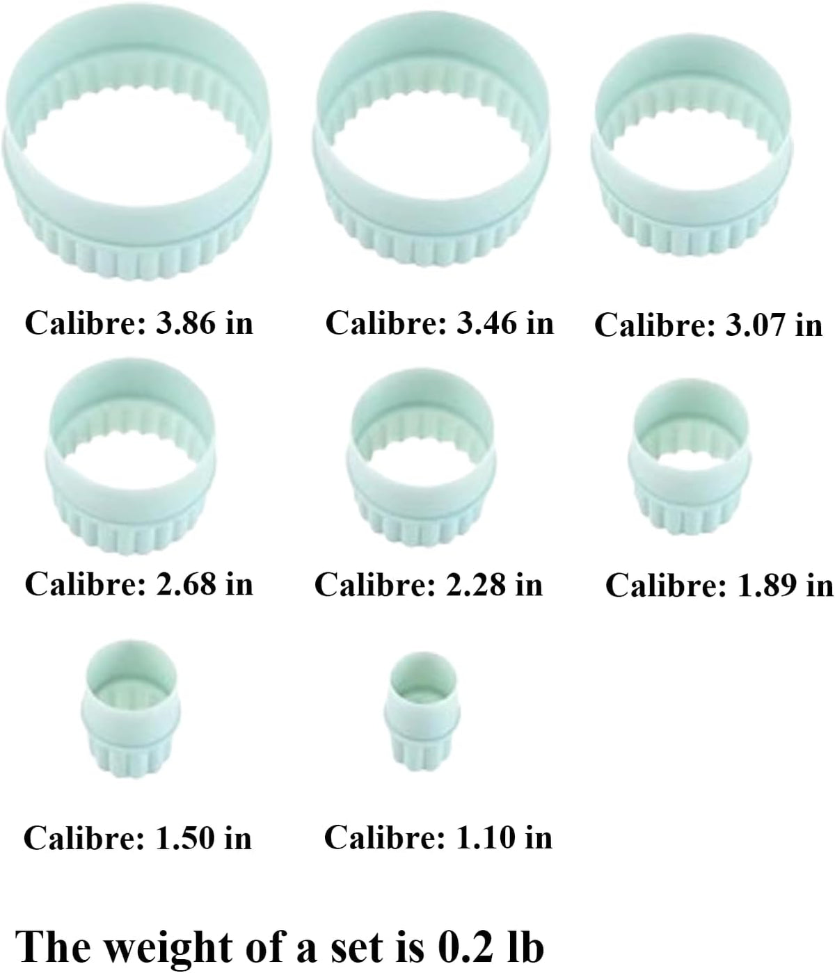 Cookie Cutters, 8 PCS Ideal Biscuit Cutter Tool, Highly Versatile Round & Circle Cutter, Perfect for Creating Unique Shaped Biscuits and Cookies