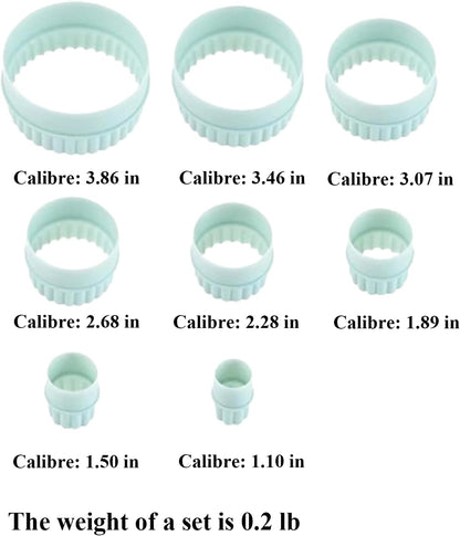 Cookie Cutters, 8 PCS Ideal Biscuit Cutter Tool, Highly Versatile Round & Circle Cutter, Perfect for Creating Unique Shaped Biscuits and Cookies