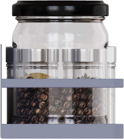 2 Pack Magnetic Spice Rack, Easy to Install on The Side of Refrigerator/Space Saving Kitchen Organization Shelf Organizer for Cabinet