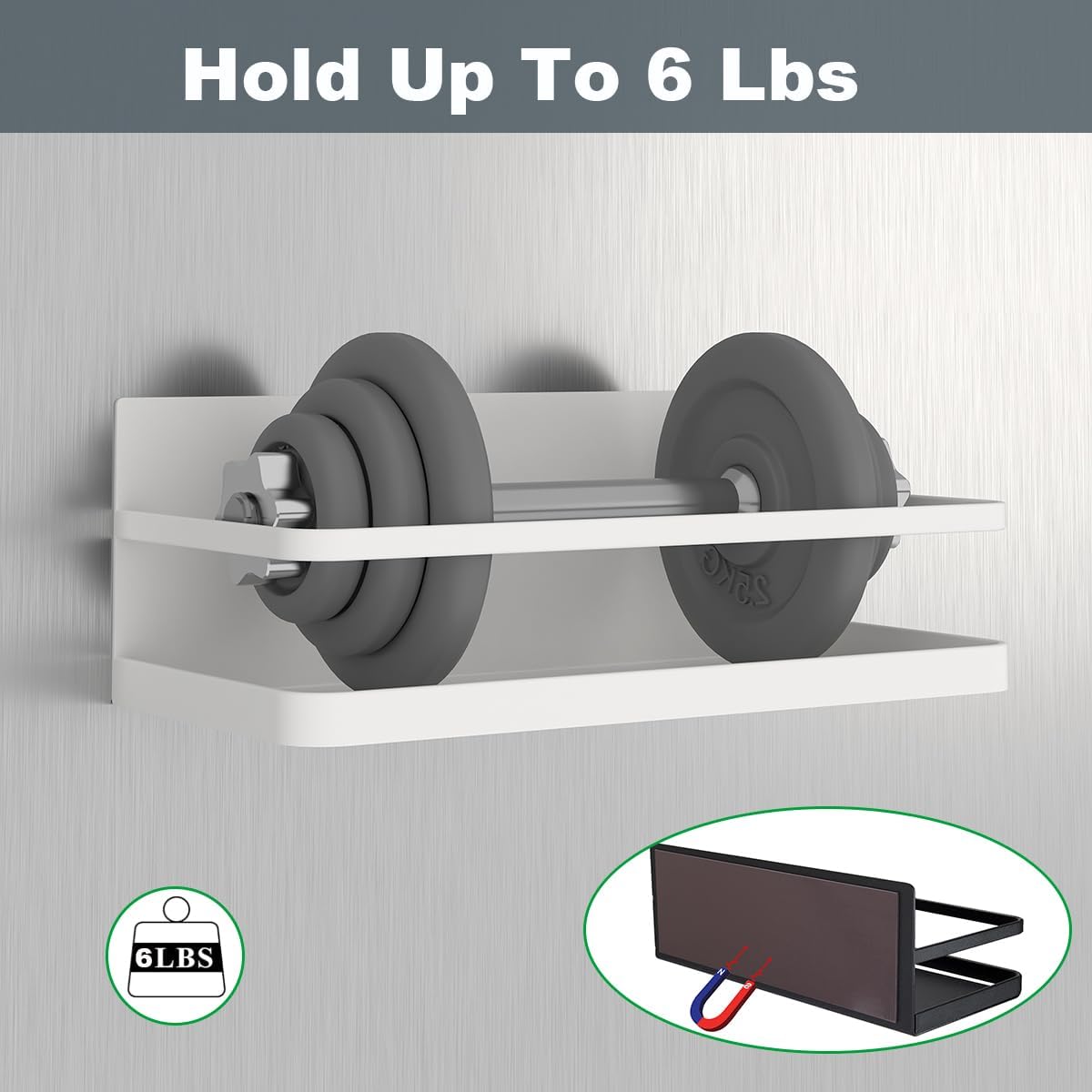 2 Pack Magnetic Spice Rack, Easy to Install on The Side of Refrigerator/Space Saving Kitchen Organization Shelf Organizer for Cabinet
