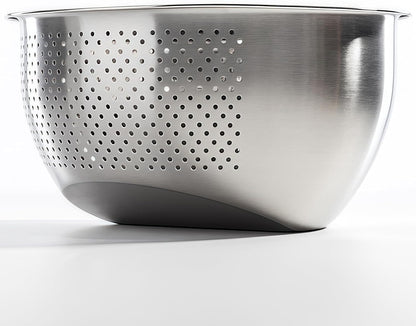 Rice Washer Strainer Bowl, Stainless Steel Quinoa Washing Bowl | Side Drainers Colander for Cleaning Rinsing Fruits, Vegetables, and Beans - Versatile Kitchen Tool