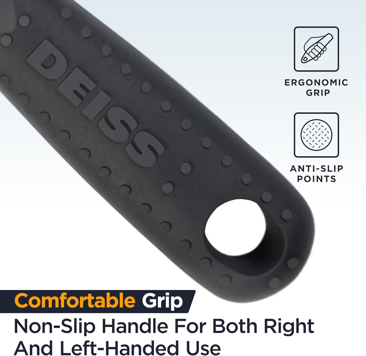 Deiss PRO Swivel Vegetable Peeler - Sharp Japan Stainless Steel Peeler With Easy Non-Slip Hand Grip, Potato Peelers For Kitchen, Fruit, Carrot, Apple, Veggie, Kiwi, Durable, Dishwasher Safe