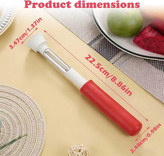 5 Pack 2 in 1 Apple Corer and Peeler, Apple Corer Tool, Fruit Vegetable Corer and Peeler Tool, Stainless Steel Apple Peeler, Apple Corer Remover Tool, for Vegetable Fruit Kitchen Gadget