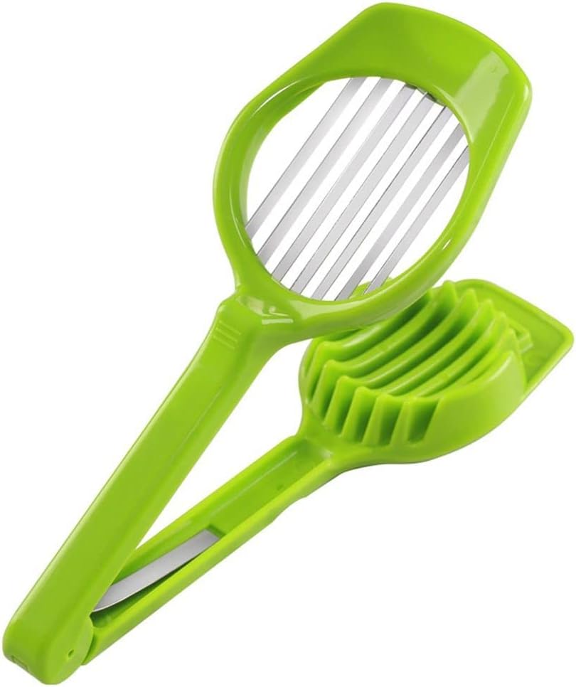 Durable Egg Slicer for Hard Boiled Eggs, Strawberry Soft Fruit Slicer with Handle for Home Kitchen