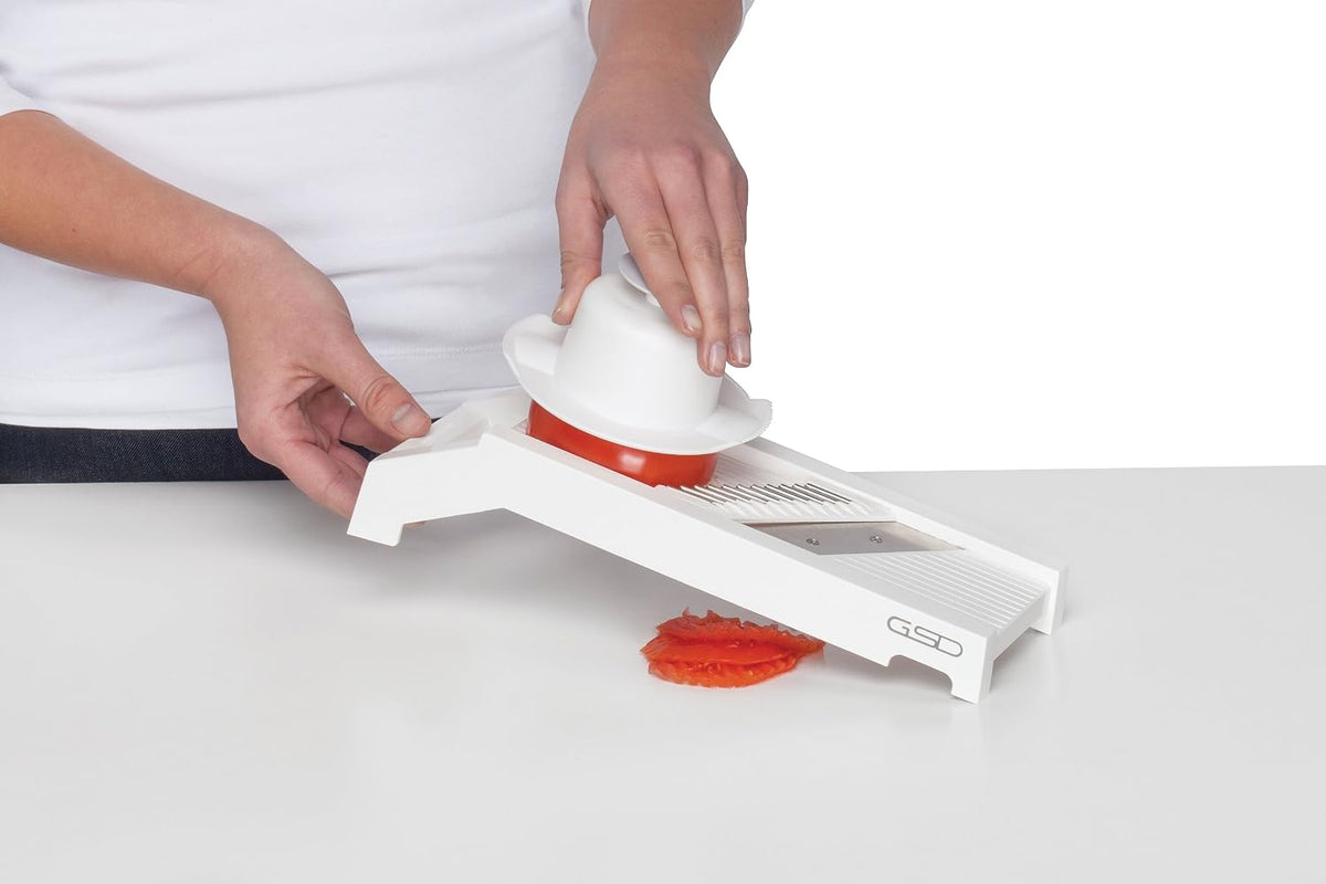 Universal Mandoline Vegetable Slicer | 3 Inserts For Fruit / Cheese / French Fries - Made in Germany - Premium Quality