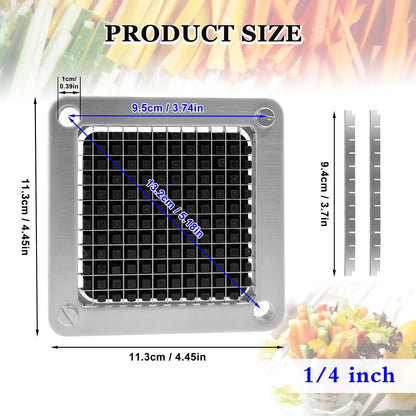 Replacement Chopper 3/8" Blade, Commercial Vegetable Chopper Dicer
