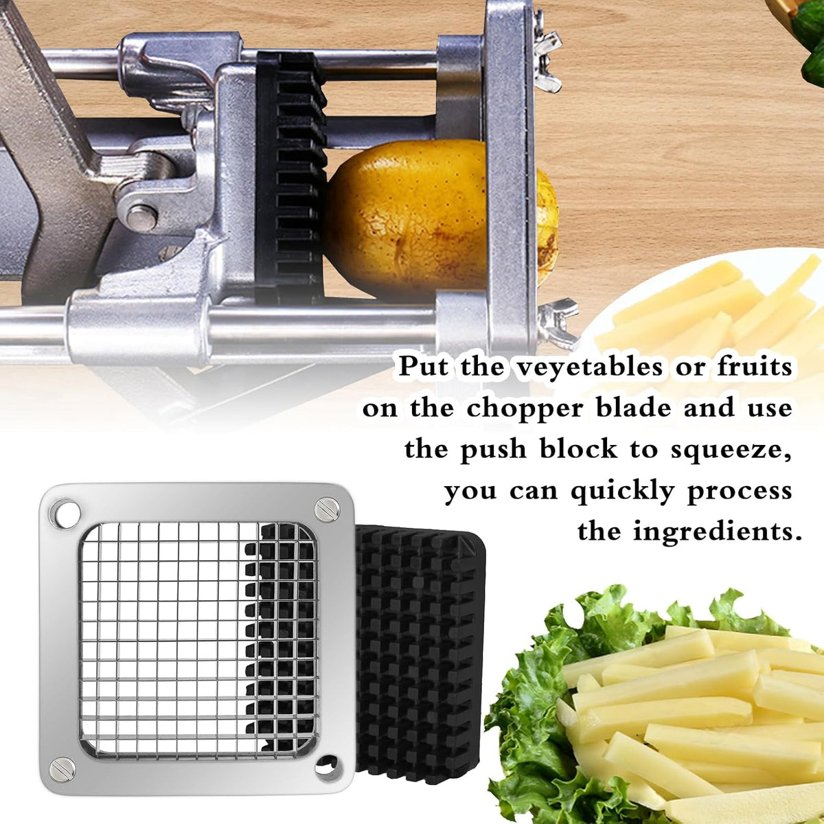 Replacement Chopper 3/8" Blade, Commercial Vegetable Chopper Dicer