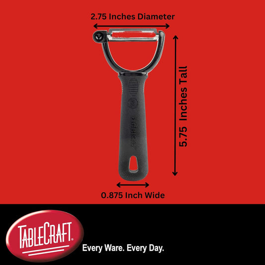 10987 Perfect Grip "Y" Peeler, 5-3/4" x 2-3/4" x 1", Serrated Edge, Stainless Steel (Replaces E5602-SE)
