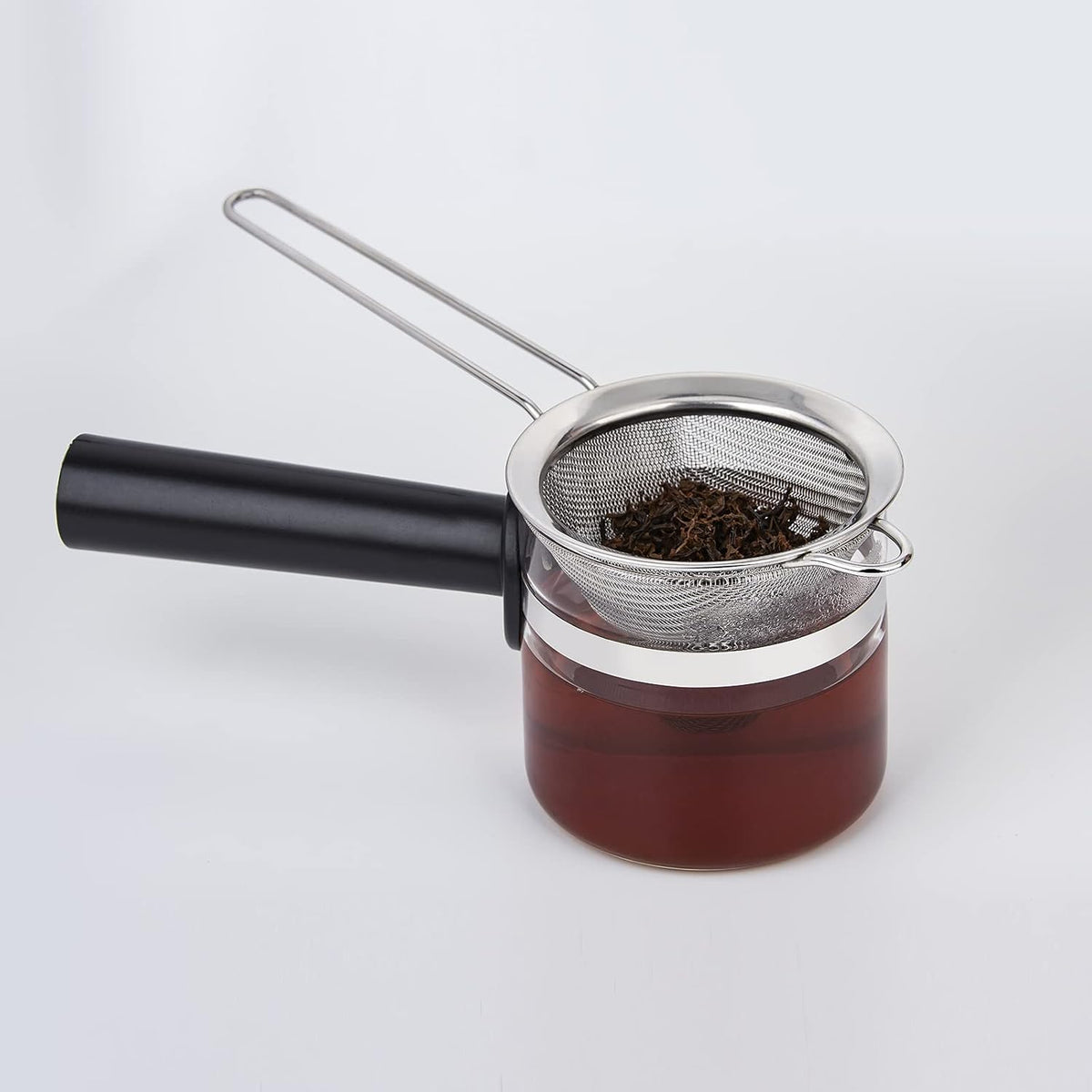 2 Pack Stainless Steel 18/8 Small Food Strainer, Fine Mesh Sieve with Long Handle, Cocktail Strainer For Cocktails, Tea Herbs, Coffee & Drinks, Rust Proof & Great as Tea Strainer, 3.5inch