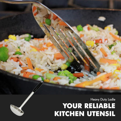 Select Ladle, 12 inch, Stainless Steel