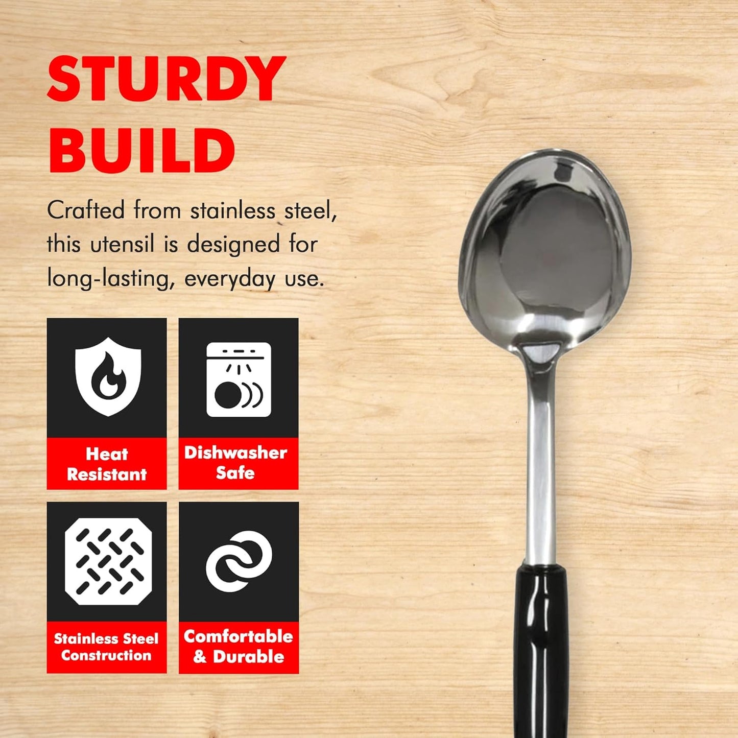 Select Ladle, 12 inch, Stainless Steel