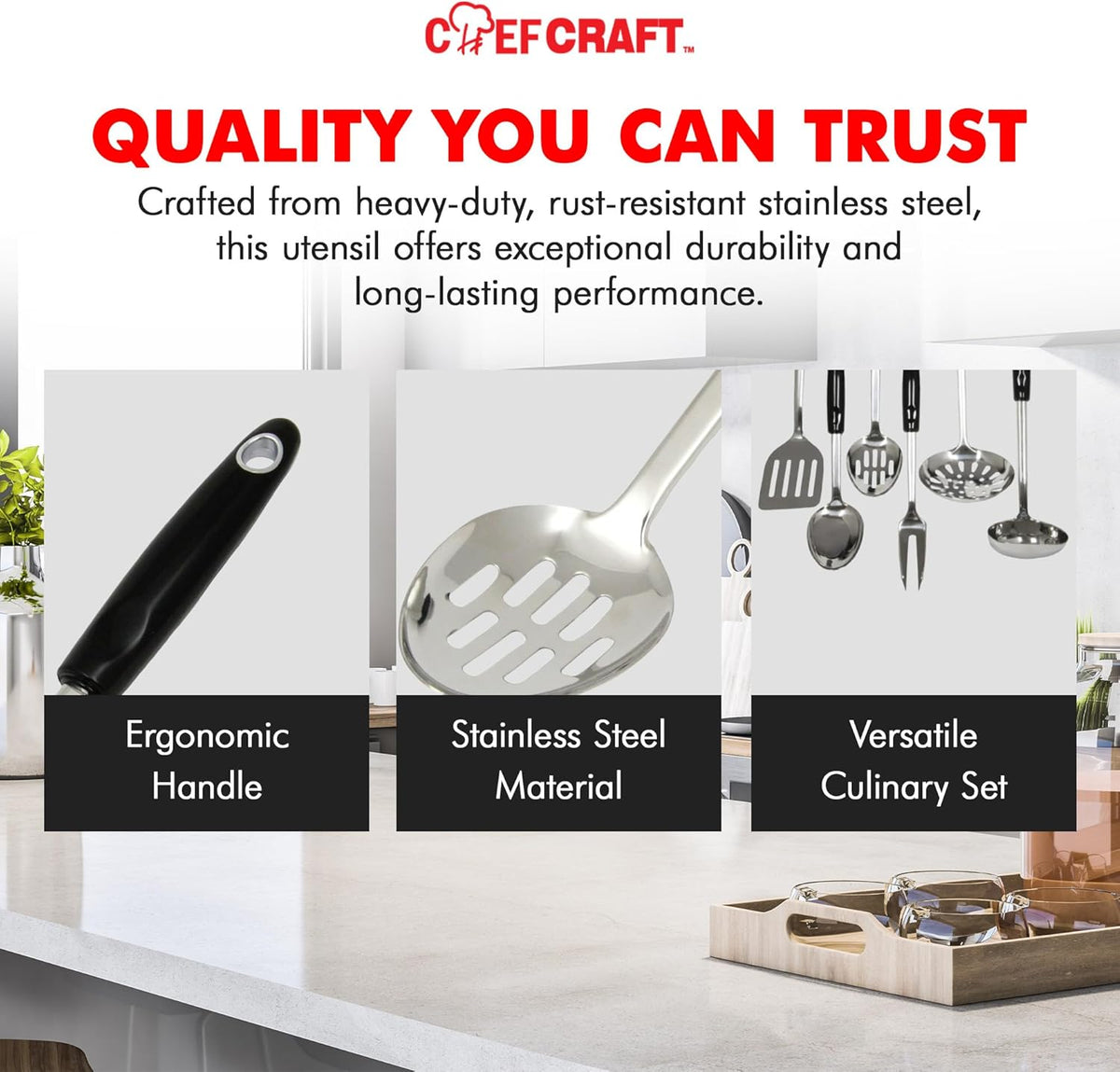 Select Ladle, 12 inch, Stainless Steel