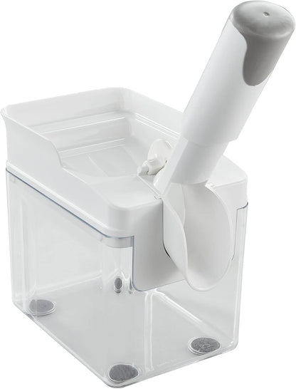 Cherry Stoner Remover – Stainless Steel Plunger Pits 25 Lbs/Hour, Easy-Clean Container, Dishwasher Safe, Ideal for Pies, Canning, Snacking, German Design, Replacement Parts – White