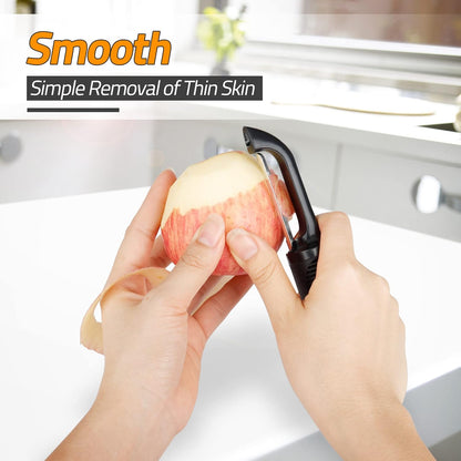 Vegetable Peeler, Stainless Steel Potato Peeler with Sharp Blade | Kitchen Gadget, Handheld Fruit Peeler, for Carrot, Apple, Cucumber, Daily Cooking Tool