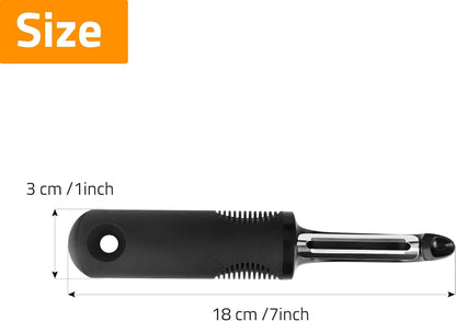 Vegetable Peeler, Stainless Steel Potato Peeler with Sharp Blade | Kitchen Gadget, Handheld Fruit Peeler, for Carrot, Apple, Cucumber, Daily Cooking Tool