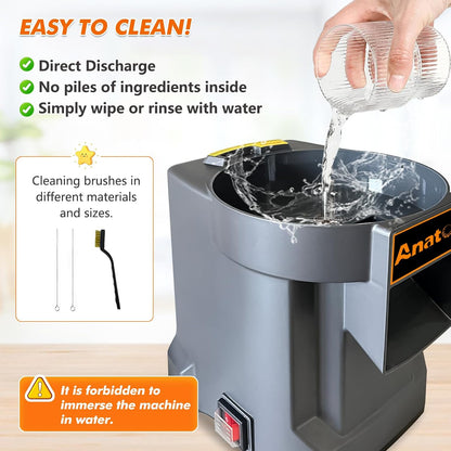 Electric Vegetable Dicer Chopper Commercial Food Processor 3 Blades