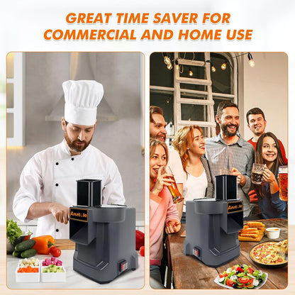 Electric Vegetable Dicer Chopper Commercial Food Processor 3 Blades
