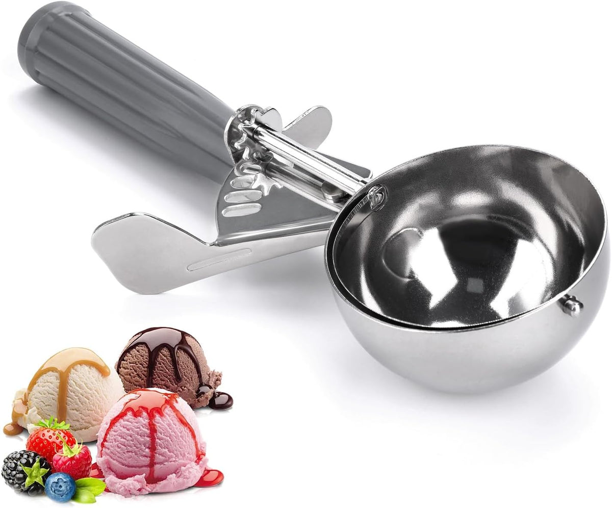 Grade Thumb Press Food Disher, 18/8 Stainless Steel, 4 oz, Size 8, Grey