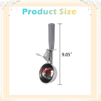 Grade Thumb Press Food Disher, 18/8 Stainless Steel, 4 oz, Size 8, Grey