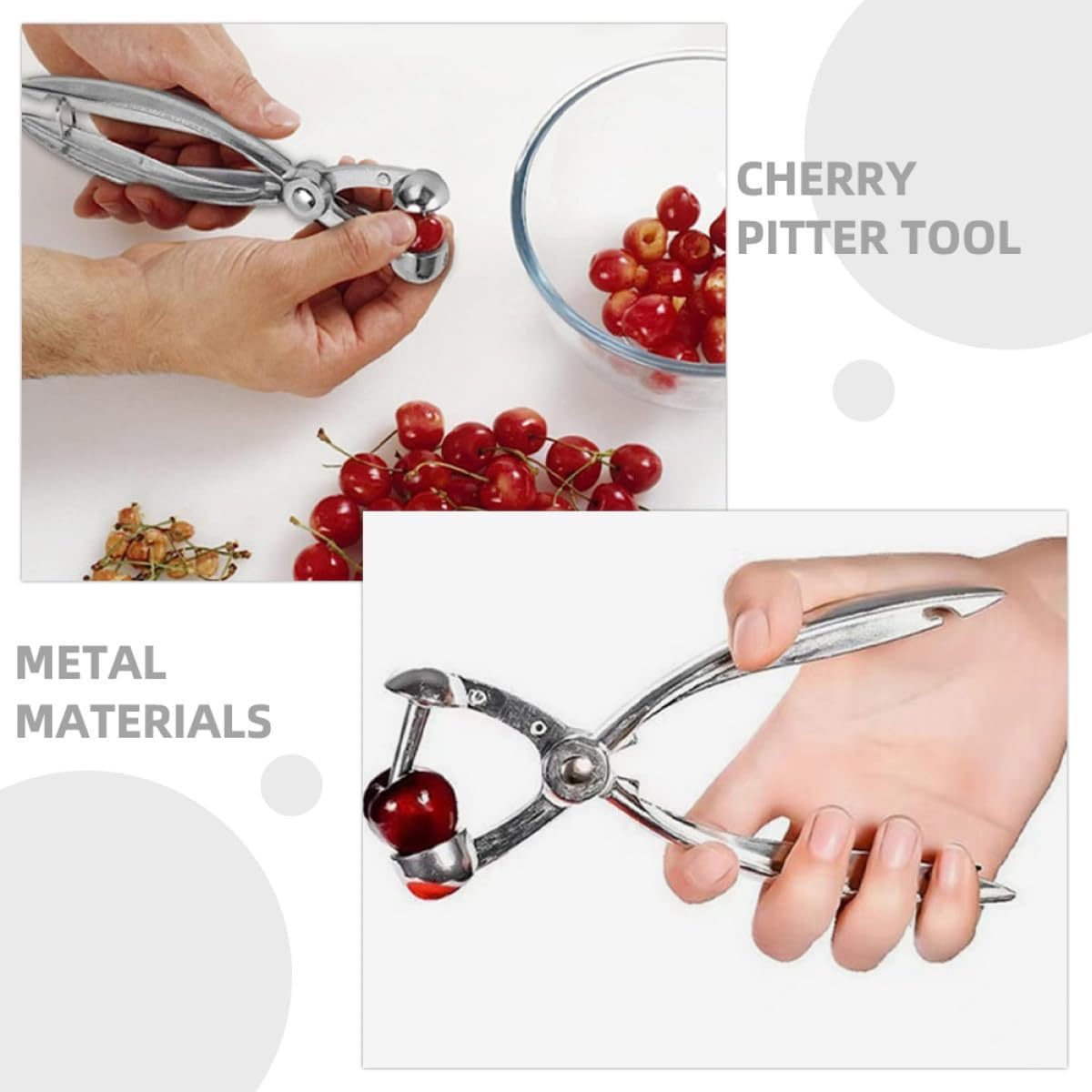 Cherry Pitter Tool Metal Pit Remover for Cherries Dates Xmas