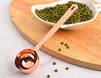 Coffee Scoops, 1 PC 15 ML (1 TPSP) 304 Stainless Steel Tablespoon Long Handle Measuring tablespoon Fits Container for Ground, Brewing, Milk Brewin (5.7inches)