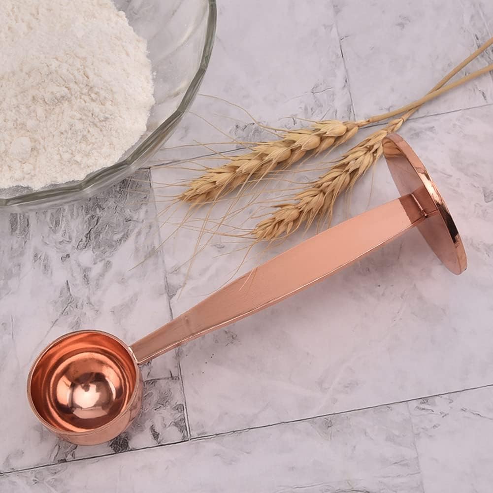 Coffee Scoops, 1 PC 15 ML (1 TPSP) 304 Stainless Steel Tablespoon Long Handle Measuring tablespoon Fits Container for Ground, Brewing, Milk Brewin (5.7inches)