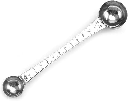 Coffee Scoops, 1 PC 15 ML (1 TPSP) 304 Stainless Steel Tablespoon Long Handle Measuring tablespoon Fits Container for Ground, Brewing, Milk Brewin (5.7inches)