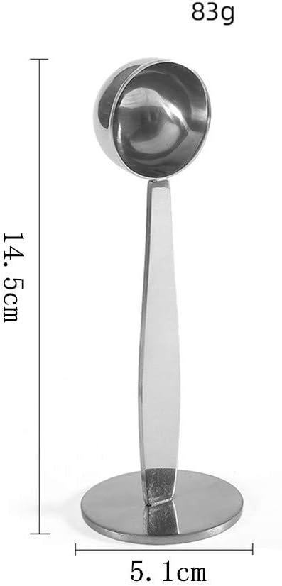 Coffee Scoops, 1 PC 15 ML (1 TPSP) 304 Stainless Steel Tablespoon Long Handle Measuring tablespoon Fits Container for Ground, Brewing, Milk Brewin (5.7inches)