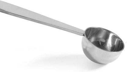 Coffee Scoops, 1 PC 15 ML (1 TPSP) 304 Stainless Steel Tablespoon Long Handle Measuring tablespoon Fits Container for Ground, Brewing, Milk Brewin (5.7inches)