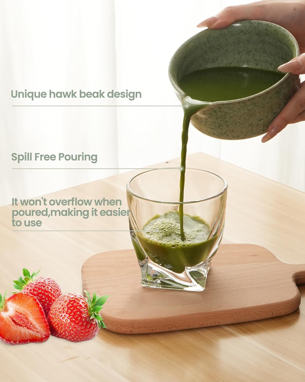 Matcha Whisk Tea Set Kit Japanese Matcha Kit - Matcha Bowl, Matcha Whisk and Holder, Bamboo Scoop, Scoop Rest, Sifter and Tea Towel - for Tea Ceremony Breakfast Lattes - Home Kitchen Christmas(Pink)