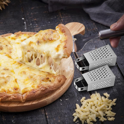 6pcs Mini Cheese Grater Set Stainless Steel Four Sided Box Grater: Small Kitchen Shredder for Garlic Ginger Vegetables Handheld Tool for Home Cooks Camping Lunch