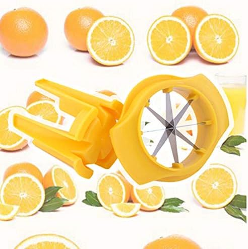 JQS 1PC Lemon & Lime Wedge Slicer Cutter to Garnish Food Lemon Splitter Fruit Slicer Apple Separator Orange Cutter Enjoy Slices of Lemon and Lime Wedges in Seconds Random Color