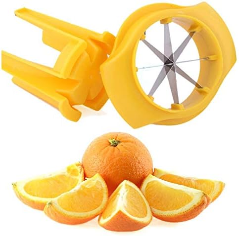 JQS 1PC Lemon & Lime Wedge Slicer Cutter to Garnish Food Lemon Splitter Fruit Slicer Apple Separator Orange Cutter Enjoy Slices of Lemon and Lime Wedges in Seconds Random Color