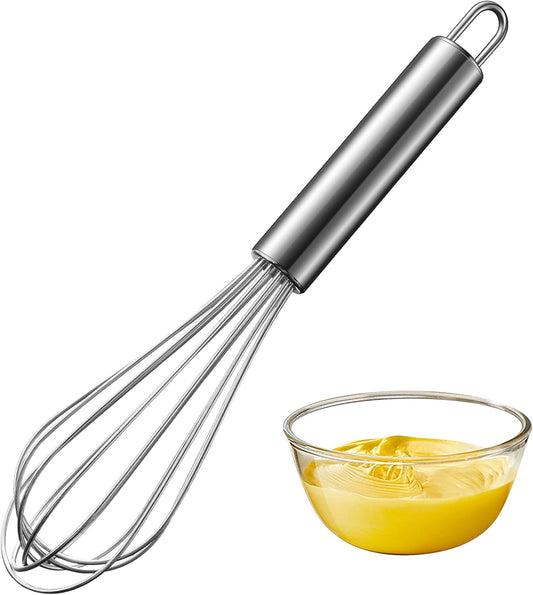 Stainless Steel Whisk (8.4 inches, Silver) | which works great for cups and small containers ， it's great for small-batch tasks