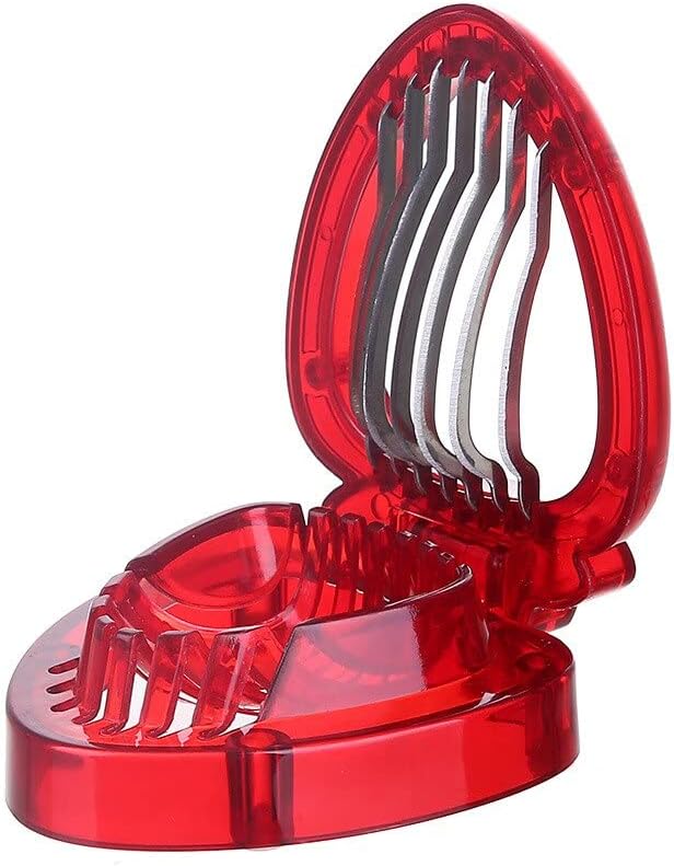 3pcs Strawberry Slicer/Cutter/Corer, Strawberry Huller Fruit Leaf Stem Remover Salad Cake Tools for Kitchen Gadget Accessories, 2 Leaf Stem Removers, 1 Cutter