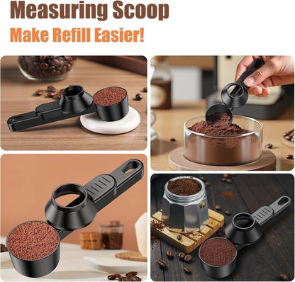 Coffee Scoop for Reusable K Cup: Funnel Easy Filling Coffee Pods