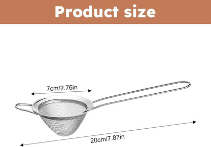 Cocktail Strainer Set of 2, Fine Mesh Bar Strainer for Cocktails and Tea