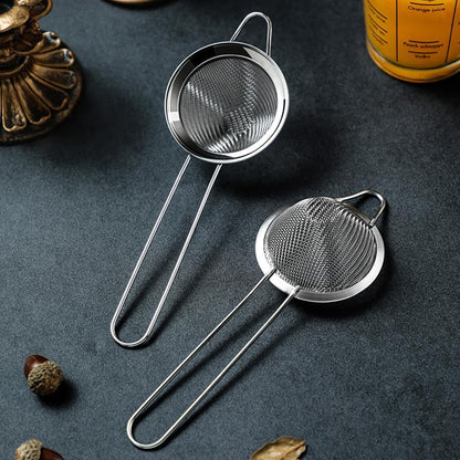 Cocktail Strainer Set of 2, Fine Mesh Bar Strainer for Cocktails and Tea