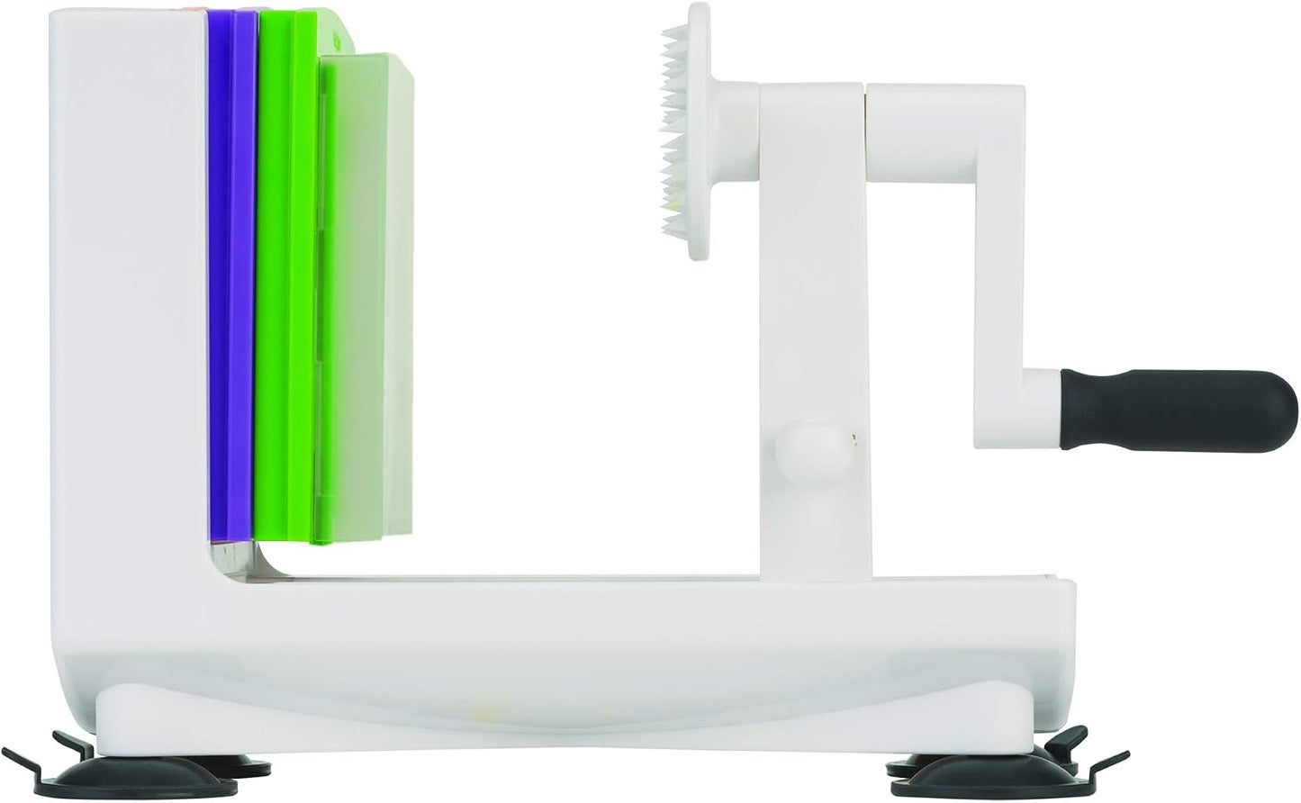 10806 Veggie Spiralizer with interchangeable blades, 6", White