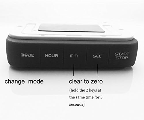 Digital Kitchen Timer 12/24 Hours Alarm Clock with Magnetic Back and Retractable Stand, Large LCD Display