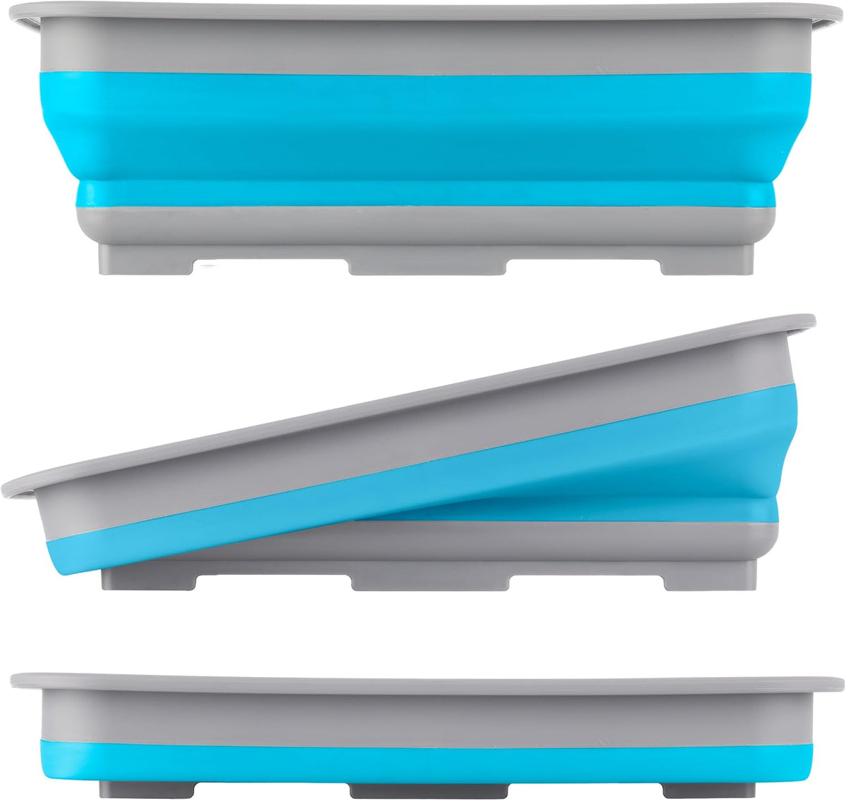 Collapsible Cleaning Caddy - Portable Multi-use Wash Basin, Dish Tub, or Ice Bucket with 7.27L Capacity for Camping and Tailgating (Red)