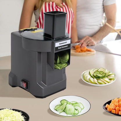 3 in 1 Electric Vegetable Dicer Slicer, Food Processor Veggie Chopper Cutter, Multifunctional Fruits Cutter for Onion Potato Cabbage Veggie Fruit Slicing Shredding and Slitting