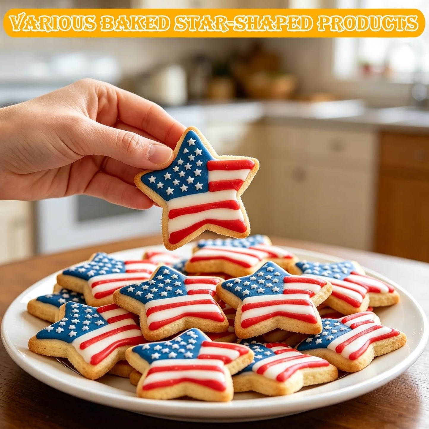 Cookie Cutters (5 Pieces/Set),Round Biscuit Cutter Set with Handle and Big Ring, Professional Baking Dough Cutter Tools for Cakes, Sandwiches, Donuts, Dumplings