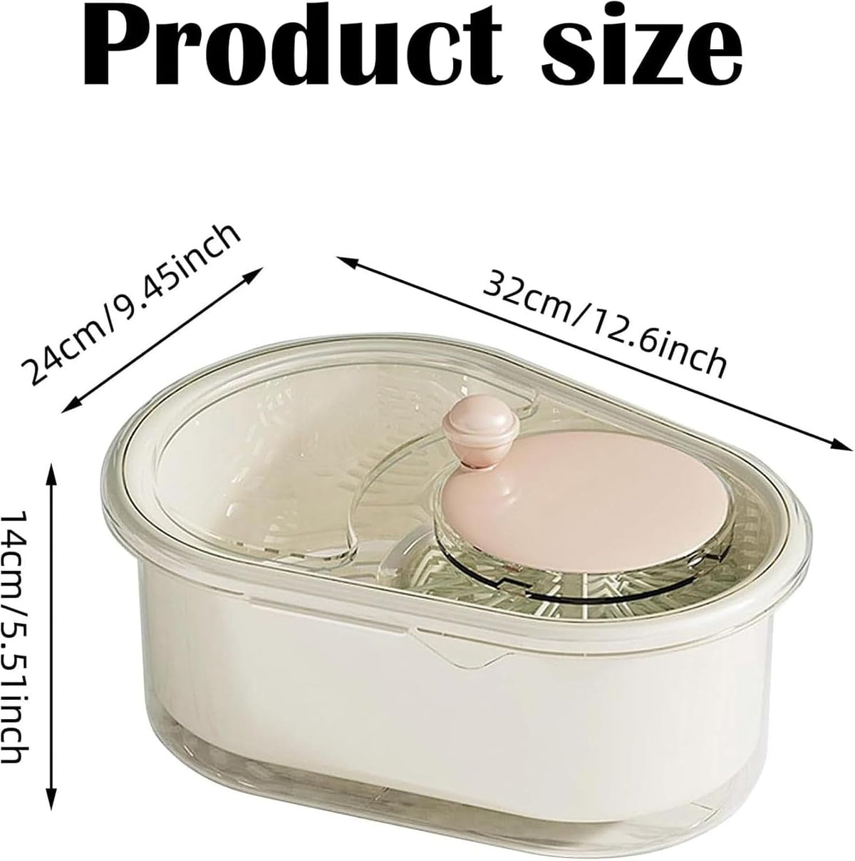 2025 New Fruit Cleaner Spinner, Large Multifunctional Vegetable Washer Bowl with Brush, Fruit Scrubber for Home Kitchen (Green)