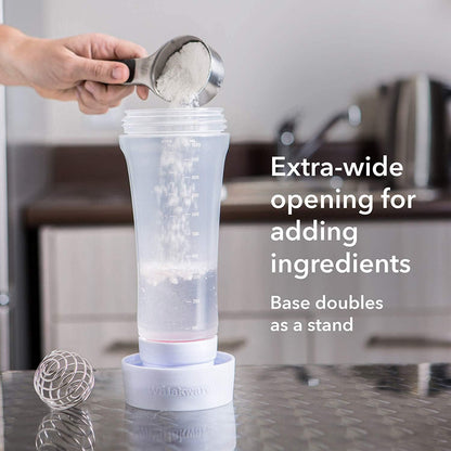 Pancake Batter Dispenser, Pancake Mix Dispenser with BlenderBall for Pancakes, Crepes, Waffle, Muffins, Qatayef, Cupcakes, and more (1 pack)