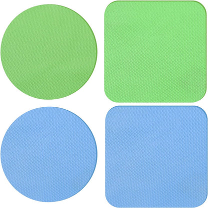 4PCS Rubber Jar Opener Gripper Pads for Seniors (Blue+Green)