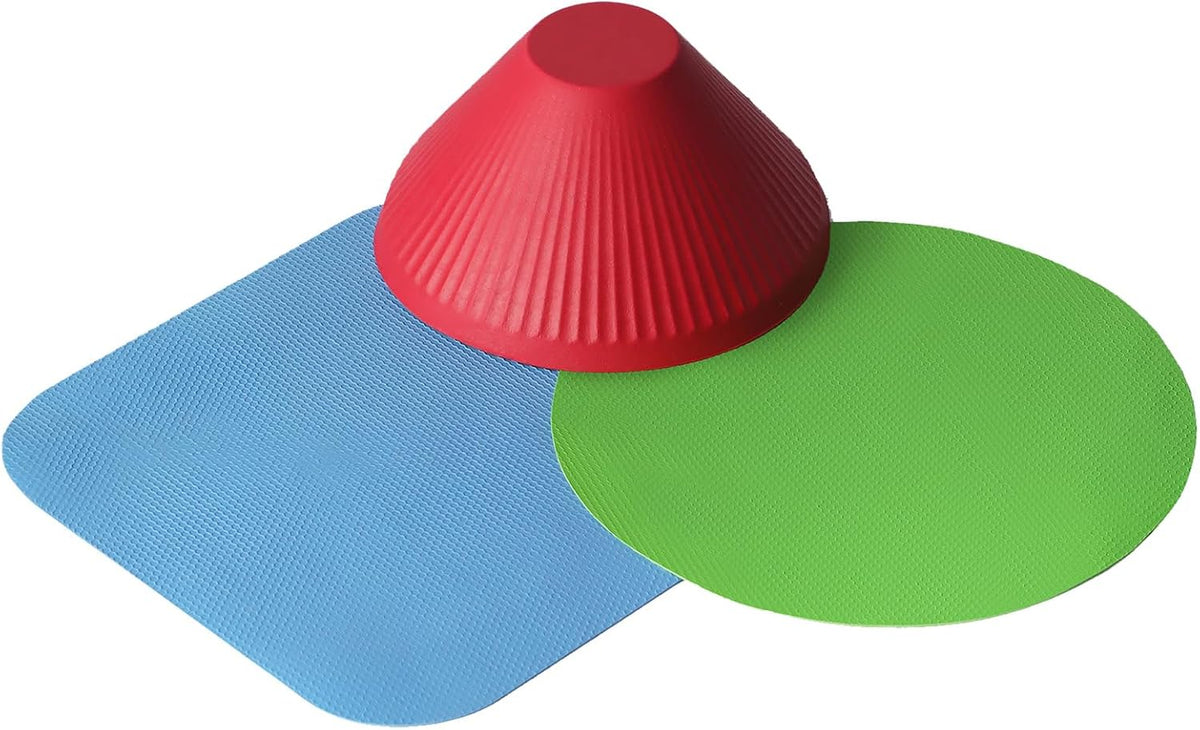 4PCS Rubber Jar Opener Gripper Pads for Seniors (Blue+Green)