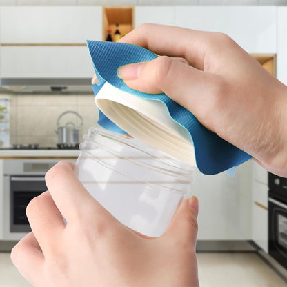 4PCS Rubber Jar Opener Gripper Pads for Seniors (Blue+Green)