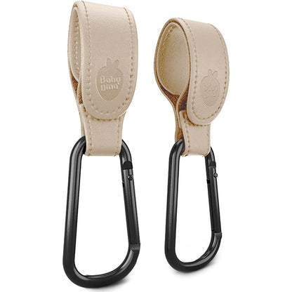 Stroller Hooks for Bags (2 Pack) - Universal Stroller Clips and Hooks, Non-Slip with One-Hand Opening, 11 lb Weight Capacity, Baby Travel Essential