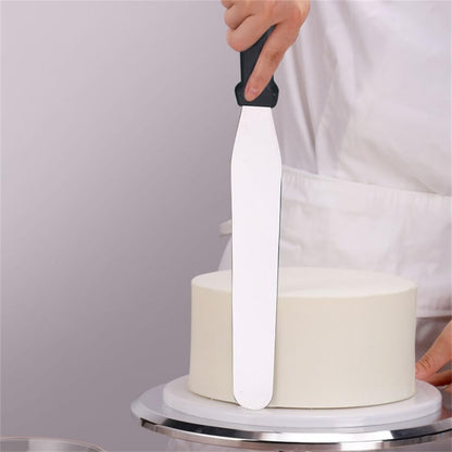 Straight Icing Spatula, 10-Inch Blade, 14.5-Inch Overall, Silver